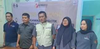 Press Release Pengawasan Logistik pemilu tahun 2024 panwaslu Kecamatan Cilodong
