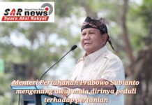 Prabowo Kenang Sudah Mulai Peduli Pertanian Sejak Aktif sebagai Tentara
