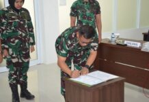 Penandatanganan Pakta Integritas Penerimaan Casis Bintara dan Tamtama Gelombang I TA 2024 di Jajaran Lantamal I