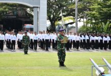 Jelang Seleksi Penerimaan Prajurit TNI AL TA. 2024, Panitia Daerah Lanal Sabang Laksanakan Penandantanganan Pakta Integritas