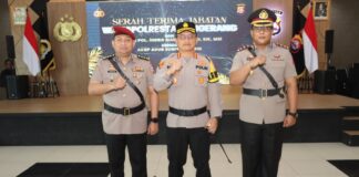 Sertijab Wakapolres, Kapolresta Tangerang Ajak Pejabat Baru ‘Tancap Gas’ Amankan Agenda Pemilu