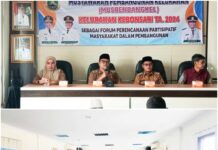 H. Ikhlasinnufus Camat Citangkil Membuka Kegiatan Musrenbangkel Kebonsari Tahun 2024