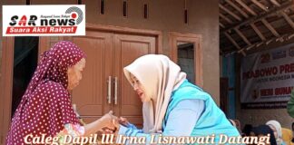Caleg Dapil lll Irna Lisnawati Datangi Warga Kp.Cikondang 2 untuk Simulasi Pencoblosan Pemilu 2024