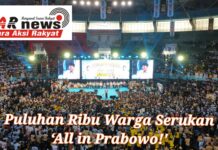 Prabowo Tiba di Makassar, Puluhan Ribu Warga Serukan ‘All in Prabowo!’