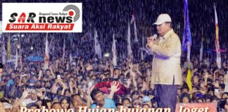 Prabowo Hujan-hujanan, Joget Bareng 80 Ribu Masyarakat Manado