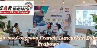 Serena Cosgrova Francis Luncurkan Buku Prabowo Pemimpin di Atas Garis