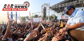 Kali Kedua Bertandang ke Sumatra Utara, Prabowo Disambut Meriah Belasan Ribu Warga di Deli Serdang