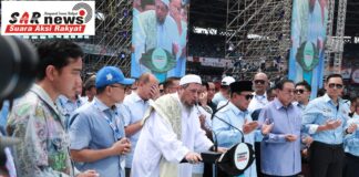 Habib Ali Kwitang Jakarta Pimpin Doa di Depan 600 Ribu Pendukung Prabowo-Gibran