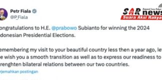 PM Ceko Beri Ucapan Selamat kepada Prabowo-Gibran, Nyatakan Siap Perkuat Hubungan Bilateral