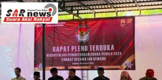 Rapat Pleno Rekapitulasi Perhitungan Suara Pemilu 2024 Kecamatan Kemang Bogor Terbuka