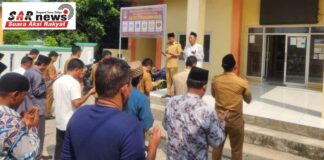 Hari Pertama Masuk Kerja, Kepala Desa Pondok Kelor Gelar Apel Pagi Dirangkaikan Halal Bihalal