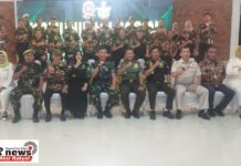 Giat Komsos Divisi Infanteri 1 Kostrad dengan Keluarga Besar TNI Tahun 2024