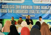 Bersama Disdagkop dan UM, Satgas TMMD 120 Kodim Bojonegoro gelar Bimtek Manajemen Usaha
