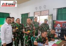 Kepala BNNK Sukabumi Ajak Anggota Kodim 0607/ Kota Sukabumi tes Urine