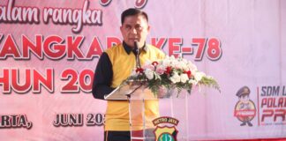 Sambut HUT Bhayangkara Ke-78, Polda Metro Jaya Gelar Bersih-Bersih Bersama Forkopimda DKI