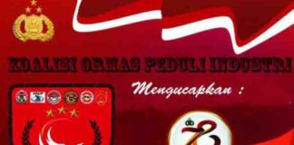 KOALISI ORMAS PEDULI INDUSTRI Ucapkan HUT Bhayangkara ke 78th