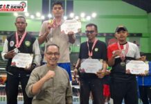 Reyhan Torehkan Namanya Di Ajang Kejuaraan Tinju Pertina Cup Se-Jawa Barat Raih Medali Emas