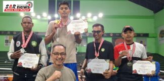 Reyhan Torehkan Namanya Di Ajang Kejuaraan Tinju Pertina Cup Se-Jawa Barat Raih Medali Emas