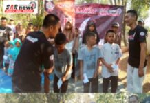 Santunan Anak Yatim Di Gelar Dalam Acara Kemah Jurnalis