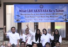 LBH AKSIYASA Milad ke-3 : Meningkatkan Peran Serta Asisten Advokad dalam Pendampingan Hukum