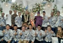 Pernikahan Pasangan Ana Yulianing dan Nur Cahya, Dihadiri Paguyuban Lapak Serasi