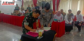 Dandim 0607 Hadiri Penandatanganan MoU Penanganan Berandal Bermotor dan Tawuran Pelajar