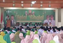 300 tamu Undangan Hadiri Acara Halal Bihalal yang di Gelar PCNU Kabupaten Sukabumi.