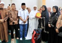 Bupati Simalungun Bersama Ketua TP PKK Hadiri Tabligh Akbar di Kecamatan Gunung Maligas