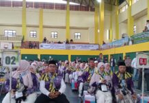 Penantian selama Sebelas tahun, Pasangan Fahad dan Istri dari Cicurug Berangkat ke Tanah Suci Gelombang Pertama.