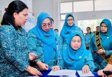 Tim Monitoring TP PKK Provinsi Sumut Tinjau Nagori dan Kecamatan Percontohan di Kabupaten Simalungun.