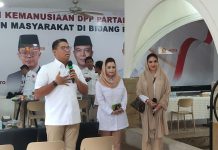 Wamentan Sudaryono Sapa Warga di Pengobatan Gratis Layanan Kemanusiaan DPP Partai Gerindra