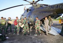 Jalur Darat Terputus, Kota Langsa Terima Bantuan 1,5 Ton via Helikopter
