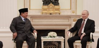 Temui Putin di Moskow, Prabowo Bahas Penguatan Perdagangan RI-Rusia