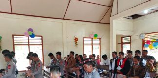 Rayakan Natal, Polri Ubah Posko Pengungsian Jadi Gereja di Sumut