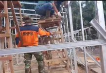 Rangka Mulai Terpasang, Progres Pembangunan Hunian Sementara di Sumbar Makin Terlihat