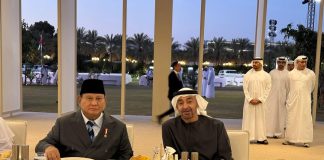 Momen Prabowo Buka Puasa Bersama Presiden MBZ , Disuguhi Sajian Khas Timur Tengah