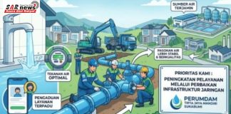 Tingkatkan Kualitas Pelayanan Perumda TJM Lakukan Perbaikan Pipa di Jalur Cibadak – Cikembar