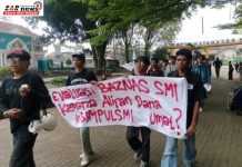 Unang Sudarma beserta Jajaran BAZNAS Kabupaten Sukabumi Hadapi Pendemo, Bantah RSB Bebeza Mangkrak