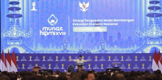 Prabowo di Munas HIPMI: Tak Ada Pertumbuhan Ekonomi Tanpa Nasionalisme