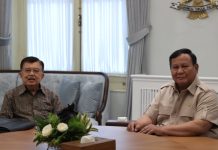 Prabowo Terima Kunjungan Jusuf Kalla, Siap Partisipasi Bangun Energi Hijau