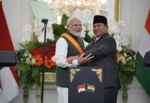 Prabowo Anugerahkan Bintang Adipurna kepada Perdana Menteri India