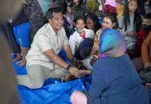 Legislator Partai Gerindra Temui Pengungsi Sinabung, Pastikan Kebutuhan Warga Segera Ditindaklanjuti