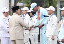 Prabowo Tepati Janji, Peraih Emas Asian Games Terima Bonus Rp3 Miliar